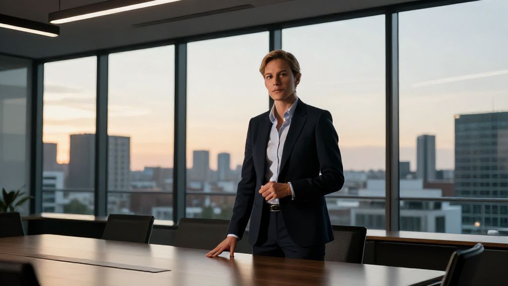 Erfahrener Finanzmentor in einem modernen Büro in Berlin